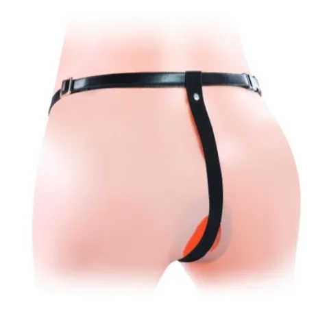 Страпон для подвійного проникнення - Vibrating Unisex Hollow Double Penetration 6