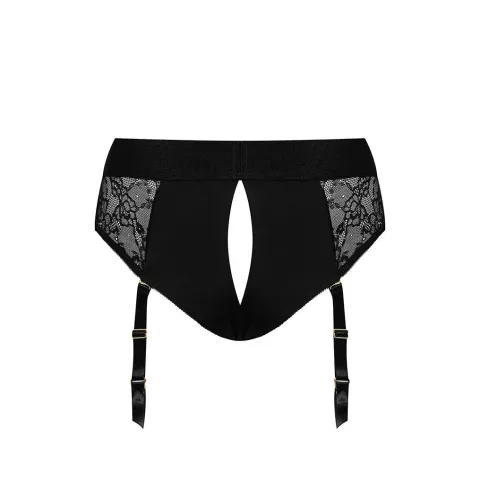Мереживні труси для страпону з підв'язками для панчох Strap-On-Me DIVA HARNESS - M