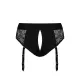 Мереживні труси для страпону з підв'язками для панчох Strap-On-Me DIVA HARNESS - M