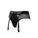 Мереживні трусики для страпона з підв’язками для панчіх Strap-On-Me DIVA HARNESS - XS