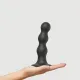 Насадка для страпона Strap-On-Me: фаллоимитатор с шариками, черная, размер L