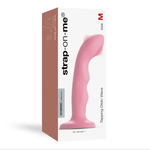 Strap-on-Me Double Point Pulsation Strap-on Strap-on Strap-on ВОЛНА – CORAL PINK, M