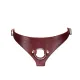 Кожаные трусики для страпона Liebe Seele Wine Red Strap on Harness, универсальный размер