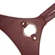 Кожаные трусики для страпона Liebe Seele Wine Red Strap on Harness, универсальный размер