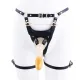 Страпон LOCKINK SEVANDA Queen Sheba Strapon Golden Dildo, регулируемые крепления, силиконовый дилдо