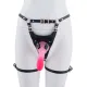 Страпон LOCKINK SEVANDA Queen Sheba Strapon Pink Dildo, регулируемые крепления, силиконовый дилдо