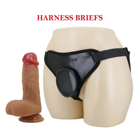 Страпон - Pretty Love Fogg 4.7 Silicone Dildo with Harness Briefs