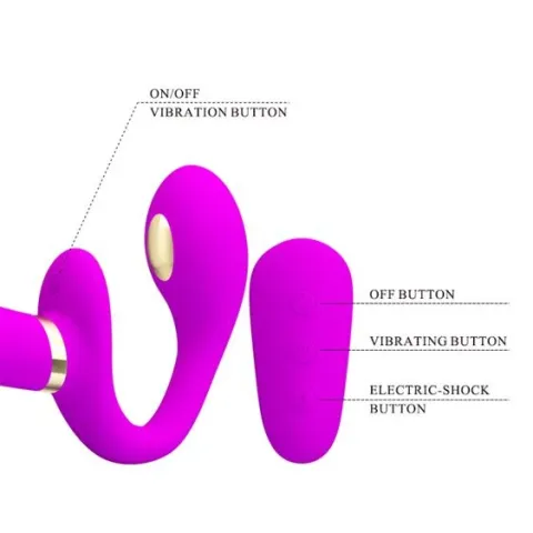 Страпон - Pretty Love Thunderbird Harnessfree Stimulator Purple