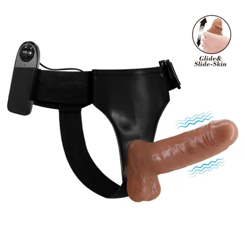 Страпон — Ultra Vibrating Realdeal Penis Strap On 6,2