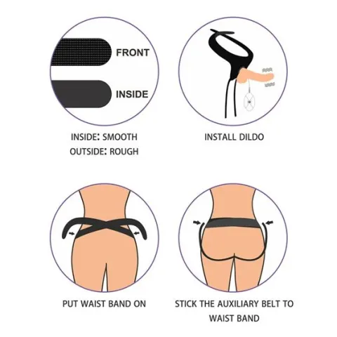 Страпон з вібрацією - Ingen Easy Strap-On Set 7.5