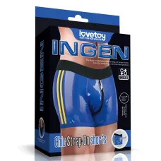 Труси для страпону - Chic Strap-On Shorts, сині