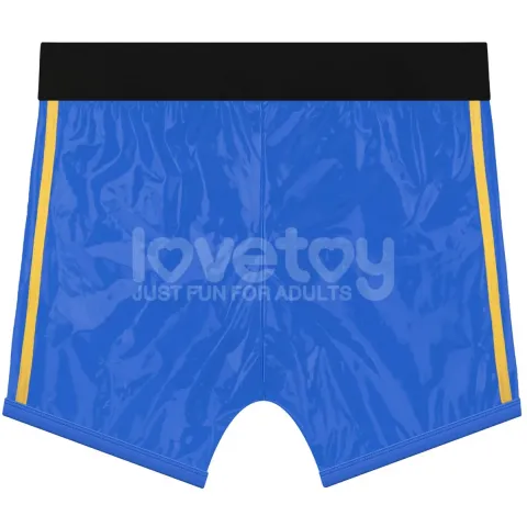 Трусы для страпона LOVETOYS Chic, из искусственной кожи, синие, 36–39 дюймов в талии