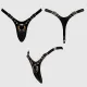 Трусики для страпона Strap-On-Me Leatherette Harness Fabulous - One Size - Black Glossy