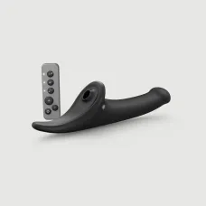 Вибронасадка для страпона с вакуумной стимуляцией Strap-On-Me Multi Orgasm Dildo M Black