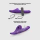 Вибронасадка для страпона с вакуумной стимуляцией Strap-On-Me Multi Orgasm Dildo M Purple