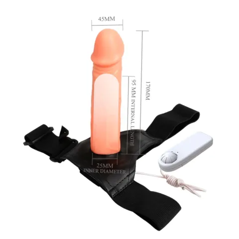 Страпон - Baile Jessica Strap On Vibrating, 17 см