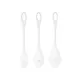 Набір йоні намистин Satisfyer Yoni Power 1 White, діаметр 2-2,5-3см, вага 22-46-74гр