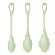 Набір йоні-намистин Satisfyer Yoni Power 2 Light Green, діаметр 2-2,5-3 см, маса 22-44-73 г