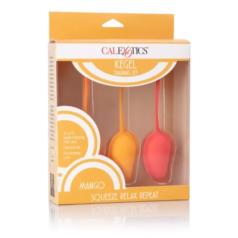 Набор вагинальных шариков — Calexotics Kegel Training Set Mango