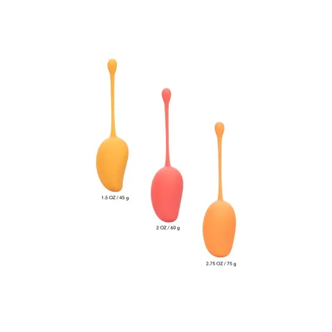 Набор вагинальных шариков — Calexotics Kegel Training Set Mango