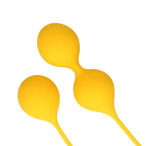 Набор вагинальных шариков — Loveline Silicone Kegel Balls Training Set Carambola