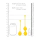 Набор вагинальных шариков — Loveline Silicone Kegel Balls Training Set Carambola