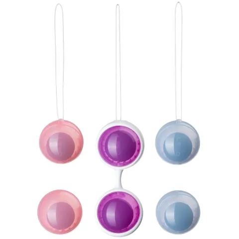 Набор вагинальных шариков LELO Beads Plus, диаметр 3,5 см, сменные грузики 2х28, 2х37 и 2х60 г
