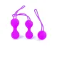 Набір вагінальних кульок - Silicone Kegal Balls Set Purple