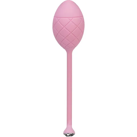 Розкішні вагінальні кульки PILLOW TALK - Frisky Pink з кристалом, діаметр 3,2 см, вага 49-75гр