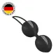 Вагинальные шарики Fun Factory SMARTBALLS DUO, черно-серые, 2 шт., диаметр 3,2 и 3,6 см