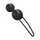 Вагинальные шарики Fun Factory SMARTBALLS DUO, черно-серые, 2 шт., диаметр 3,2 и 3,6 см