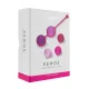 Вагинальные шарики Liebe Kewos — Cerise/Candy Violet, 5 шариков в наборе, 15, 25, 35, 45 и 55 г