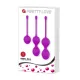 Вагінальні кульки - Pretty Love Kegel Balls Set Pink, 3 шт.