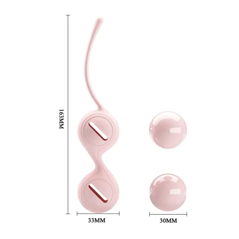 Вагинальные шарики — Pretty Love Kegel Tighten Up I Balls, телесного цвета