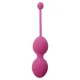 Вагинальные шарики — Silicone Kegel Balls Dark Pink, 32 мм, 200 г