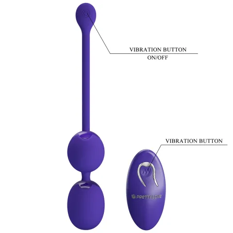 Вагінальні віброкульки - Pretty Love Willie Vibrating Kegel Balls Blue