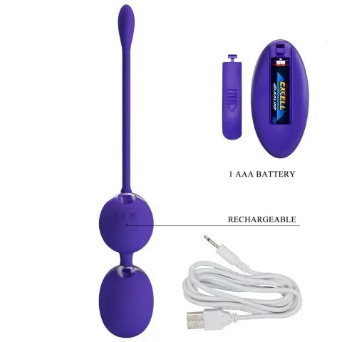 Вагінальні віброкульки - Pretty Love Willie Vibrating Kegel Balls Blue