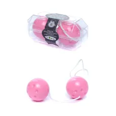 Вагінальні кульки BOSS SERIES Duo-Balls, рожеві, діаметр 32 мм