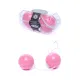 Вагинальные шарики BOSS SERIES Duo-Balls, розовые, диаметр 32 мм