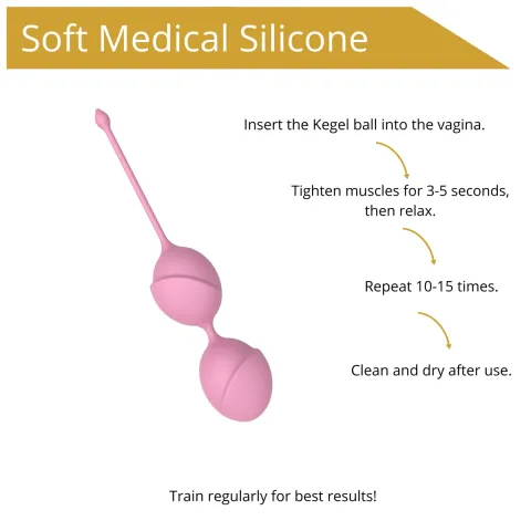 Вагінальні кульки - Erospace Sweet Play Kegel Balls A11