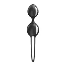 Вагинальные шарики Fun Factory SMARTBALLS DUO Black, 2 шт., диаметр 3,2 и 3,6 см