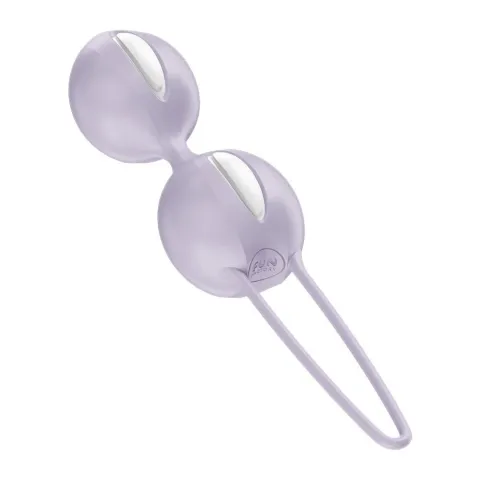 Вагинальные шарики Fun Factory SMARTBALLS DUO Purple, 2 шт., диаметр 3,2 и 3,6 см