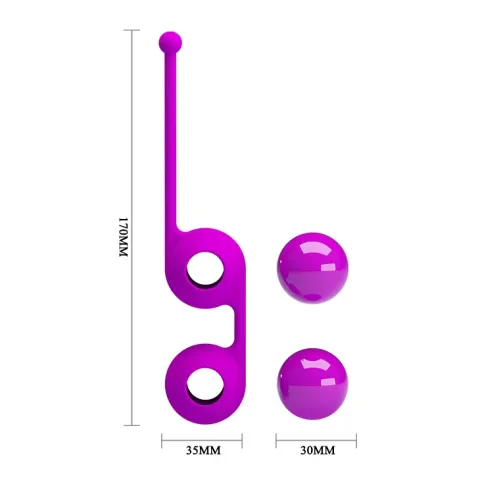 Вагинальные шарики — Pretty Love Kegel Tighten Up III Purple