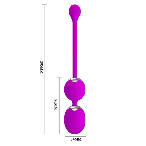 Вагинальные виброшарики — Pretty Love Willie Vibrating Kegel Balls Purple