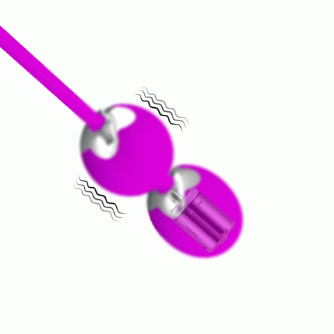 Вагинальные виброшарики — Pretty Love Willie Vibrating Kegel Balls Purple