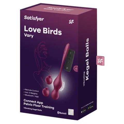 Вагинальные шарики — Satisfyer Love Birds Vary (App)