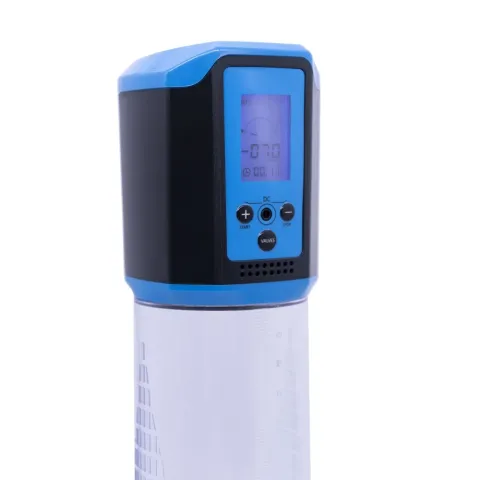 Мужской Powerup Passion Pump Синий автоматический вакуумный насос, светодиодный дисплей, перезаряжаемый, 8 режимов