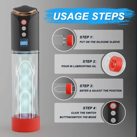 Вакуумный автоматический насос BOSS SERIES Automatic Pump, для мужчин