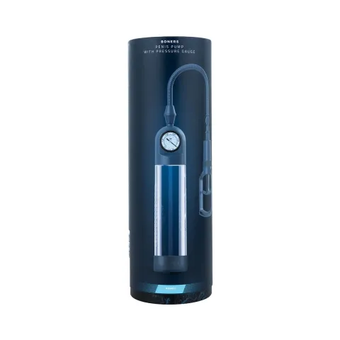 Вакуумна помпа для пеніса Boners Penispump With Pressure Gauge