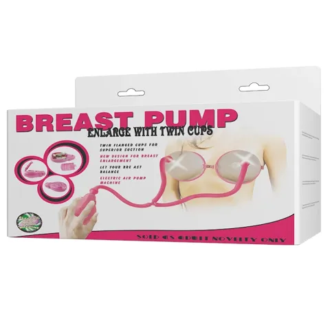 Вакуумна помпа для грудей - Breast Pump Enlarge With Twin Cups Vibrating